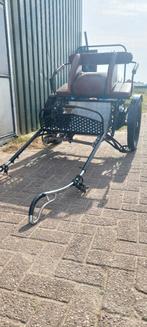 Tweewieler sulky KRAAY, Zo goed als nieuw, Pony, Gesloten