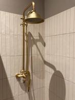 Mooie mat gouden regendouche met handkraan, Ophalen, Zo goed als nieuw