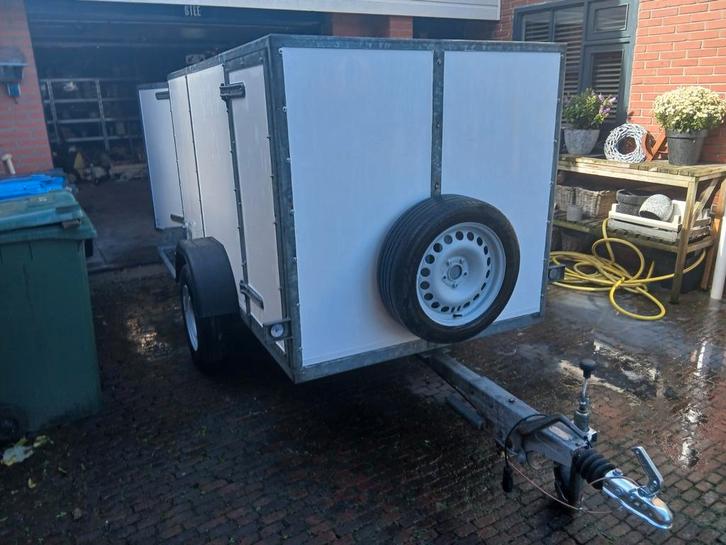 Gesloten aanhanger, geremd, nieuw houtwerk!, Auto diversen, Aanhangers en Bagagewagens, Zo goed als nieuw, Ophalen