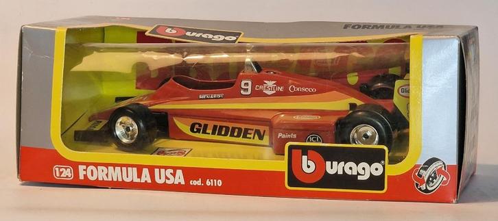 Bburago Formula USA – 1:24 Die-Cast Modelauto, Hobby en Vrije tijd, Modelauto's | 1:24, Zo goed als nieuw, Auto, Bburago, Ophalen of Verzenden