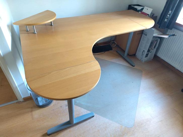 Ikea Galant bureau, Huis en Inrichting, Bureaus, Gebruikt, Bureau, In hoogte verstelbaar, Ophalen