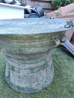 Bronzen tafel, Laos, Rain drum begin 20e eeuw, Ophalen
