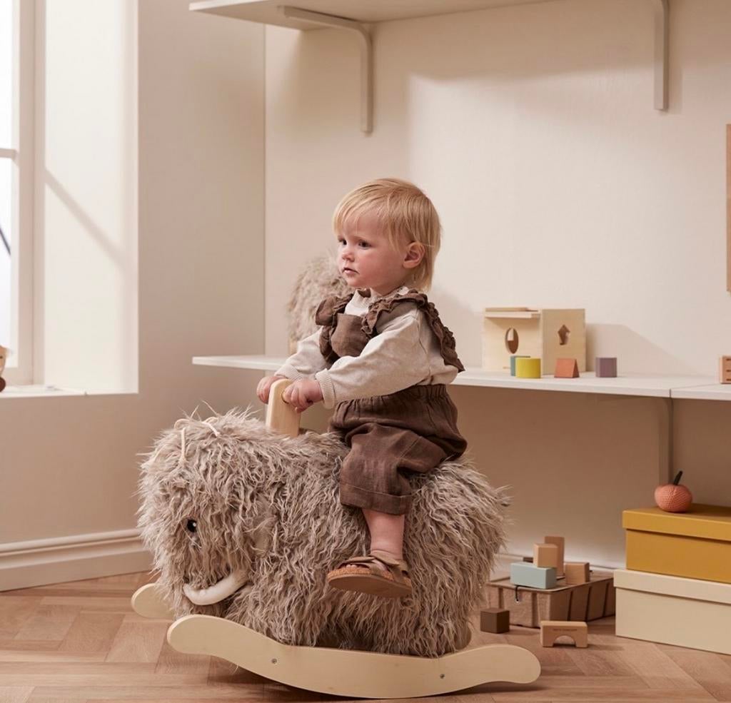 Kids Concept Mammoet Schommelstoel - Goede Staat, Ophalen, Gebruikt, Olifant