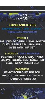 Loveland 30YRS | ADE | 25th of October (Tonight!) | 2 x, Tickets en Kaartjes, Twee personen