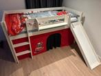 Cars kinderbed half hoogslaper 90x200, Ophalen, Zo goed als nieuw, Hoogslaper