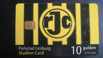 Stadionbetaalkaart van Roda JC van 10 gulden beschikbaar voor biedingen
