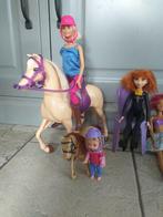 barbie met paard en accessoires., Kinderen en Baby's, Speelgoed | Poppen, Ophalen, Gebruikt, Barbie