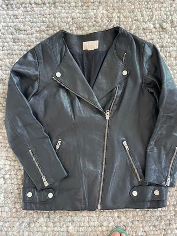 mooi stoer leer biker jack van H&M maat 38 / M beschikbaar voor biedingen