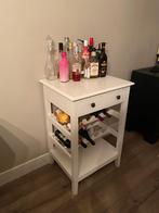 Stijlvol Wijnkastje, Huis en Inrichting, Ophalen, 50 tot 100 cm, Zo goed als nieuw, Met lade(s)