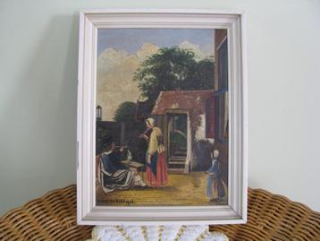 Schilderij * uit 1936 * W. van den Berg of Burg * zie foto's beschikbaar voor biedingen