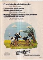 Retro reclame 1978 Roomboter boter moeder koe & kalf, Verzamelen, Retro, Ophalen of Verzenden
