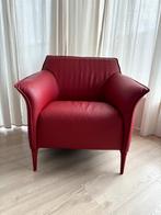 Fauteuil Leolux - Mayon (leer, rood), 75 tot 100 cm, Leer, 75 tot 100 cm, Zo goed als nieuw