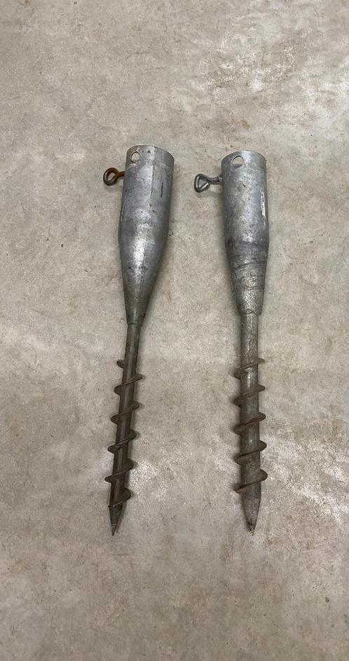 2 Grondspies/Parasolhouder van Redcliffs (Van Ø 25 - 55mm), Tuin en Terras, Parasols, Gebruikt, Parasolvoet, Minder dan 1 meter