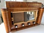 Antieke retro houten radio en  pick-up PARINOR, Audio, Tv en Foto, Gebruikt, Ophalen