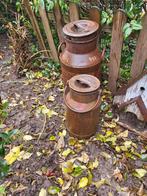 Twee oude melkbussen, Ophalen of Verzenden, Gebruikt