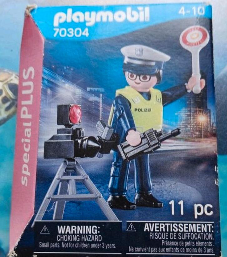 Playmobil 70304 Politieagent met Radar - Nieuw in Doos, Kinderen en Baby's, Speelgoed | Playmobil, Nieuw, Complete set, Ophalen of Verzenden