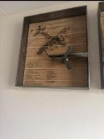 Wandklok Vliegtuig - Decoratieve Blikvanger!, Huis en Inrichting, Ophalen, Zo goed als nieuw