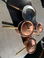 Culinox koperen pannenset, Ophalen of Verzenden, Zo goed als nieuw, Overige materialen, Pannenset