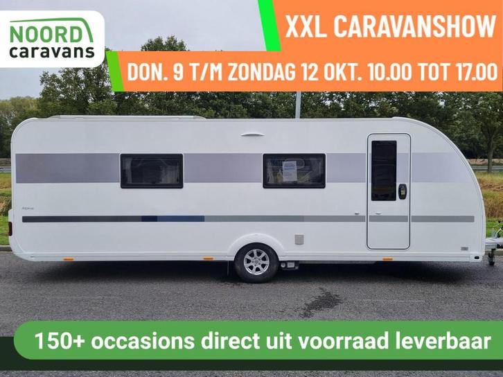 ADRIA ALPINA 663 HT AIRCO + ALDE + AUTARK + MOVER + VOORTENT, Caravans en Kamperen, Caravans, Bedrijf, tot en met 4, 1500 - 2000 kg