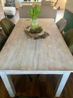 Teak houten tafel., Ophalen, Gebruikt, Teakhout, 50 tot 100 cm