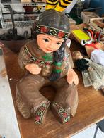 Papier mache indiaan pop, Ophalen of Verzenden, Zo goed als nieuw, Pop