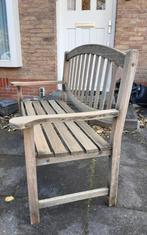 Tuinbank zware Hardhouten teakhouten bank, Tuin en Terras, Tuinbanken, Ophalen