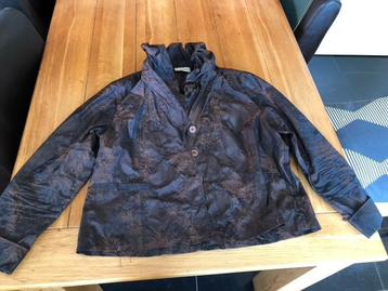 Bruin gebloemd lichtgewicht Witteveen jasje, maat 46 beschikbaar voor biedingen