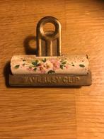Antieke paperclip Waverly beschilderd clip vintage, Antiek en Kunst, Ophalen of Verzenden