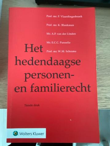 Personen- en Familierecht, 10e druk. ISBN:  97890131717708 beschikbaar voor biedingen