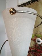 GROTE STAANDE LAMP HOLLYWOOD REGENCY 180 CM ZILVER/GOUD., Ophalen