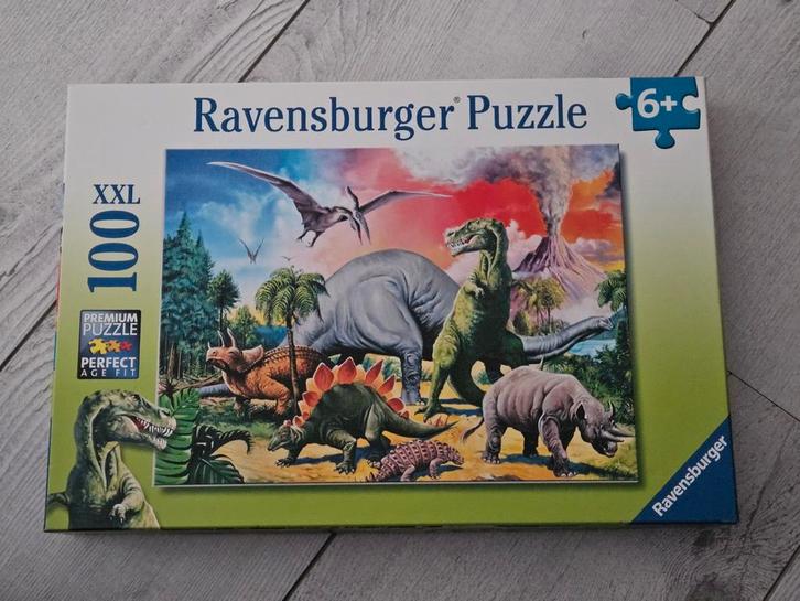 Ravensburger Dino Puzzel - 100 Stukjes, Kinderen en Baby's, Speelgoed | Kinderpuzzels, Zo goed als nieuw, 4 tot 6 jaar, Meer dan 50 stukjes
