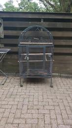 Gebruikte papegaaienkooi, Dieren en Toebehoren, Vogels | Hokken en Kooien, Ophalen, Zo goed als nieuw, Metaal, Vogelkooi