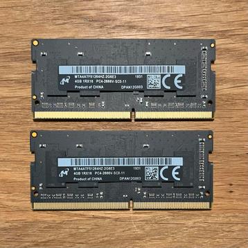 SO-DIMM DDR4 2x 4GB PC4-21300 (2666 MHz) beschikbaar voor biedingen
