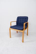 Zweedse stoel van Kinnarps, jaren 80, Blauw, Gebruikt, Scandinavisch, Hout