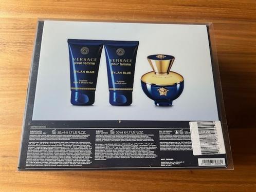 Cadeauset Versace Dylan Blue, eau de parfum, body lotion, dg, Sieraden, Tassen en Uiterlijk, Uiterlijk | Parfum, Nieuw, Ophalen of Verzenden