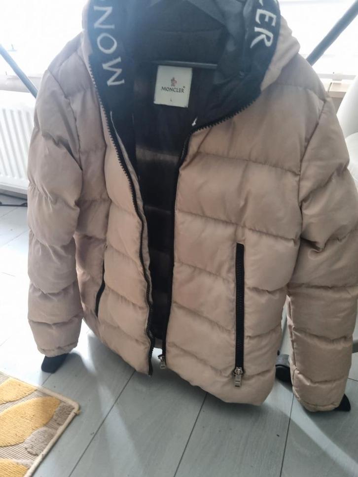 Moncler Winterjas Heren Beige Maat L, Kleding | Heren, Jassen | Winter, Gedragen, Beige, Ophalen of Verzenden