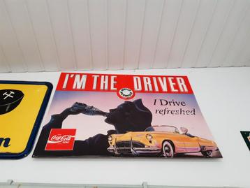 Coca Cola Reclamebord - I'm the Driver beschikbaar voor biedingen