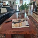 Houten Salontafel - Robuust & Karakteristiek, Teakhout, Gebruikt, 100 tot 150 cm, Rustiek