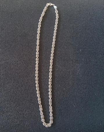 Zilveren "konings" KETTING, gemerkt beschikbaar voor biedingen