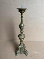 Zware kaarsenstandaard uit kerk, Antiek en Kunst, Ophalen, Koper of Brons