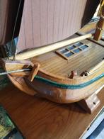OUD EIGEN BOUW HOUTEN GIGANTISCH ZEILSCHIP 125X120X23 CM, Ophalen, Gebruikt, Eigenbouw, Reeuwijk