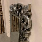 Barok Spiegel – houten lijst Zilver - 120 x 90 cm -TTM Wonen, 50 tot 100 cm, 100 tot 150 cm, Rechthoekig, Ophalen of Verzenden