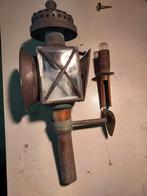 Antieke messing koetslamp, Antiek en Kunst, Antiek | Lampen, Ophalen