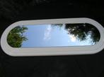 Ovale witte mdf spiegel, Ophalen, Minder dan 50 cm, Zo goed als nieuw, Minder dan 100 cm