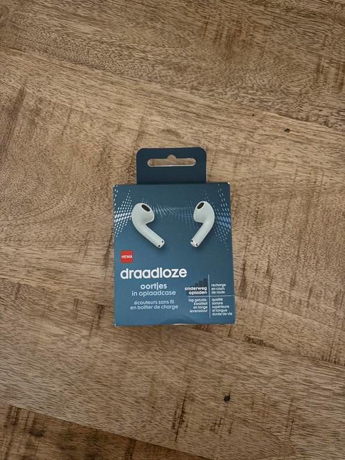 HEMA draadloze oortjes in oplaadcase mint - nieuw, Telecommunicatie, Mobiele telefoons | Oordopjes, Nieuw, Bluetooth, Ophalen of Verzenden