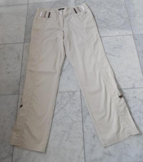 Marccain kaki beige broek maat 5, Kleding | Dames, Broeken en Pantalons, Zo goed als nieuw, Maat 42/44 (L), Overige kleuren, Ophalen of Verzenden