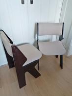 Vintage '70s stoelen, Huis en Inrichting, Stoelen, Ophalen, Hout, Twee, Vintage