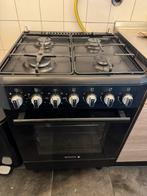 Wiggo gasfornuis en elektrische oven, Witgoed en Apparatuur, Fornuizen, Ophalen, 4 kookzones, Zo goed als nieuw, Gas