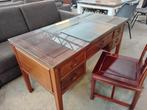 bureau, buffetkast, sidetable en stoel van mahoniehout, Ophalen, Gebruikt