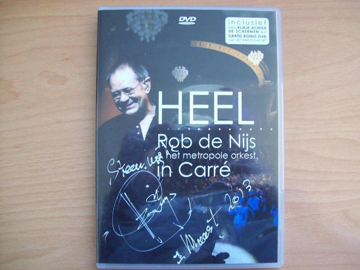 Rob de Nijs - Heel (Gesigneerd) 2-DVD, Metropole Ork., Kerst, Cd's en Dvd's, Dvd's | Muziek en Concerten, Zo goed als nieuw, Muziek en Concerten